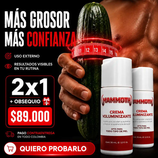 Mammoth®: Más grosor. Más seguridad. Más presencia masculina.