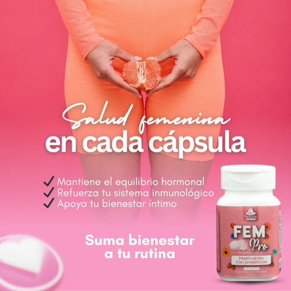 ¿Sientes molestias, mal olor o desequilibrio en tu zona íntima? FemPro es el probiótico natural que ayuda a recuperar tu confianza desde adentro 🌸